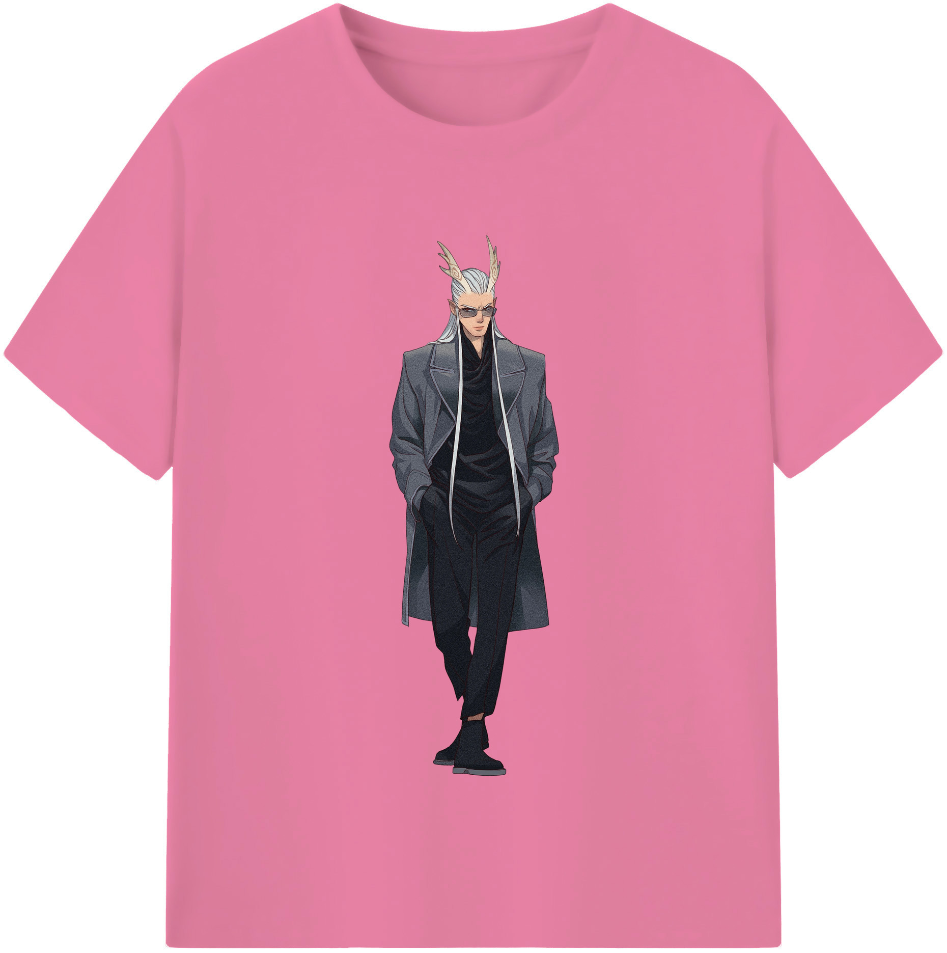 （画像用） Ne Zha 2 ナタ 魔童の大暴れ 綿100％半袖Tシャツ（フロントプリント）